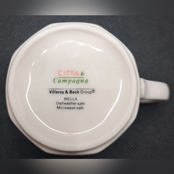 Villeroy & Boch Citta & Compagna Biella 4 Demitasse Cups/Saucers Espresso NEW - Picture 9 of 12